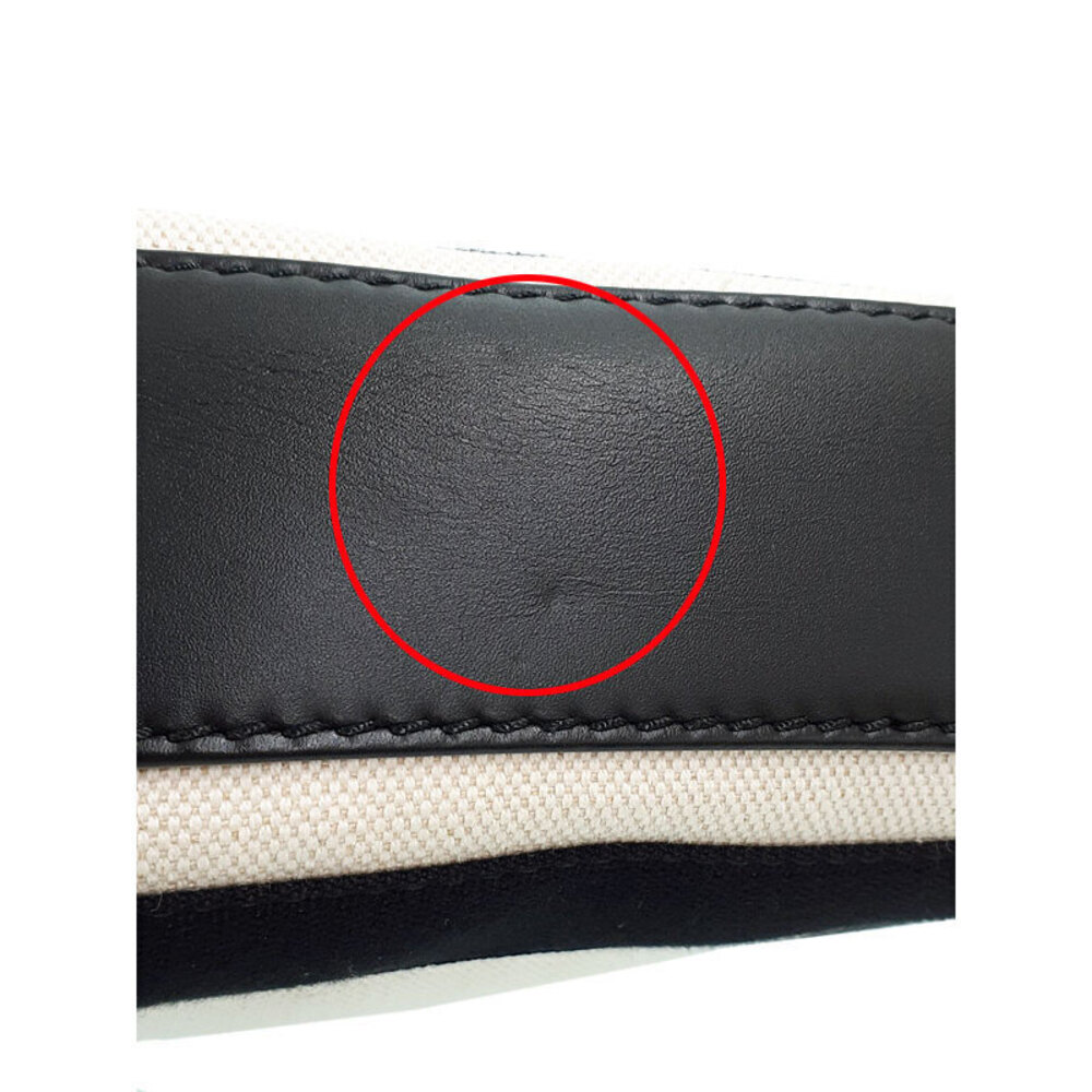 Balenciaga CABAS Tote Bag Canvas Leather White Black - Picture 5 of 9